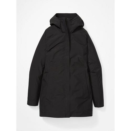 Marmot Rain Jacket Black NZ - Essential Jackets Womens NZ6324710